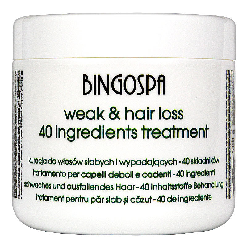 Kuracja SPA do włosów 40 aktywnych składników BINGOSPA