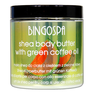 Masło shea do ciała z olejkiem z zielonej kawy BINGOSPA