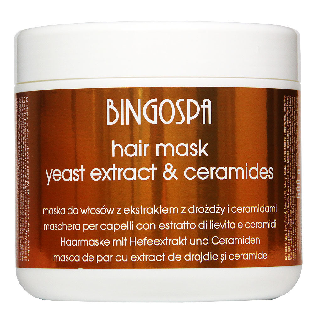 Maska do włosów z ekstraktem z drożdży i ceramidami BINGOSPA