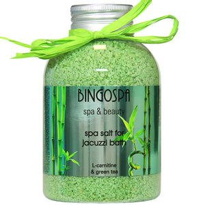 Sól z L-karnityną i zieloną herbatą do kąpieli BINGOSPA spa & beauty