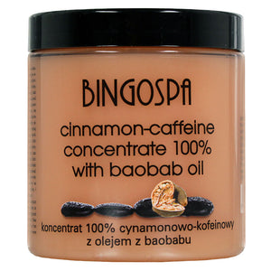 Koncentrat 100% cynamonowo-kofeinowy z olejem baobabu BINGOSPA