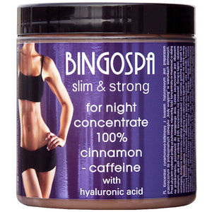 Koncentrat cynamonowo-kofeinowy z kwasem hialuronowym na noc BINGOSPA slim & strong