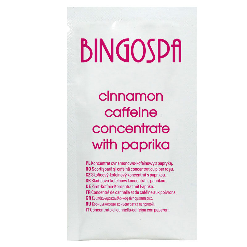 NAJMOCNIEJSZY koncentrat cynamonowo - kofeinowy z papryką saszetka 10 g  BINGOSPA